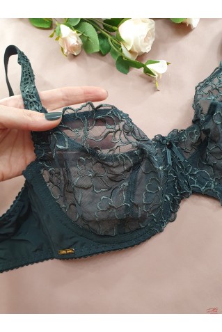 Бюстгальтер м'яка чашка Lanny Mode 11410 у темно-зеленому кольорі 